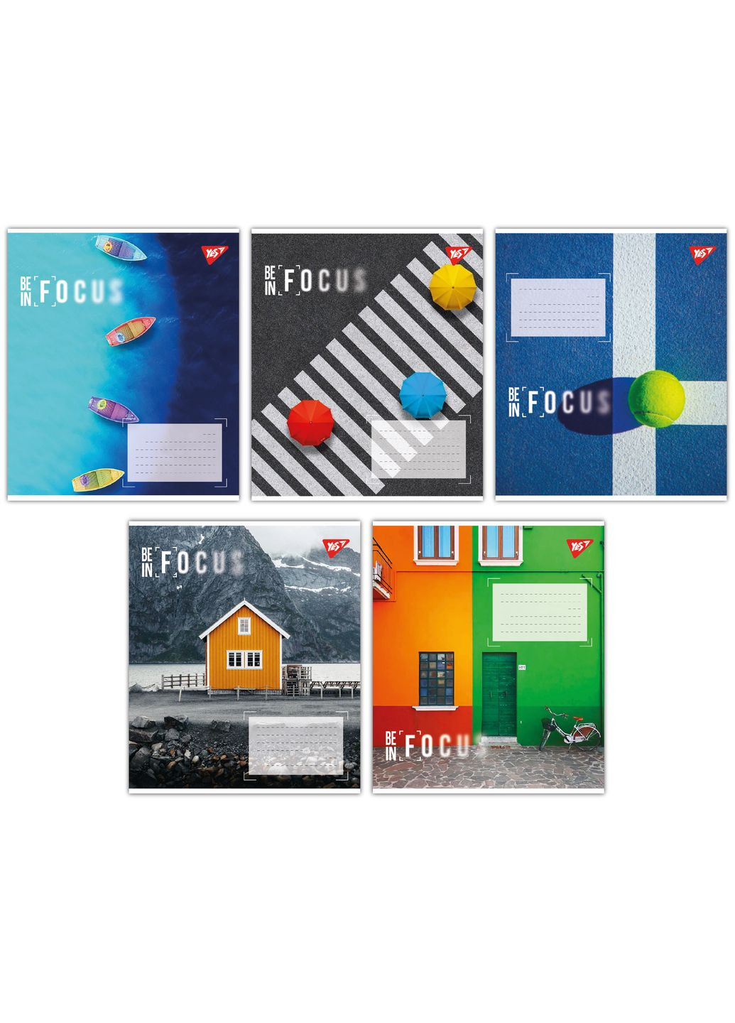 Набор тетрадей Be in focus А5 в линейку 96 листов 5 шт. () Yes 767425 (337471537)