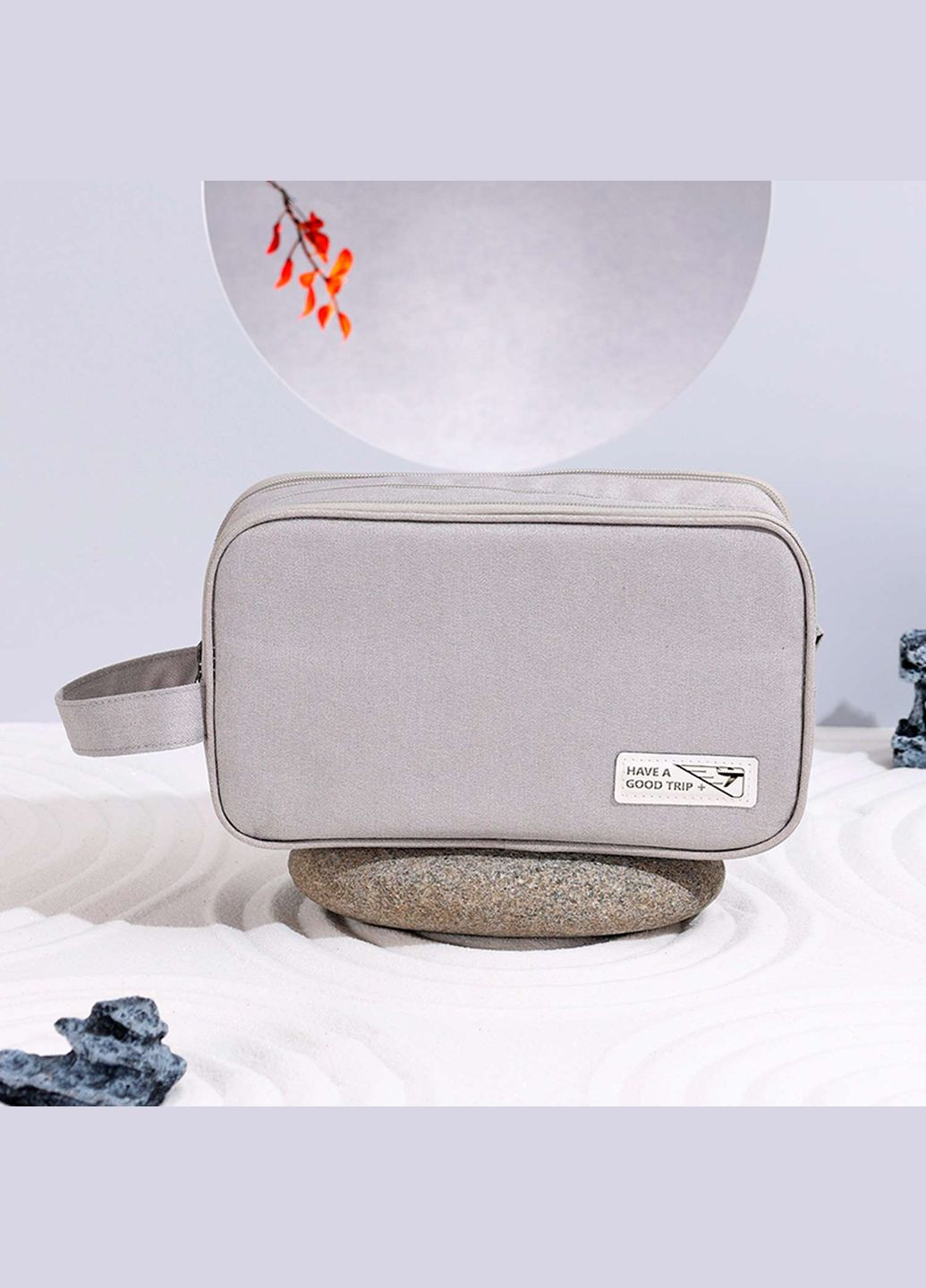 Органайзер-косметичка дорожня 25.5х10х14.5 см Срібло LoveYouHome (373294707)