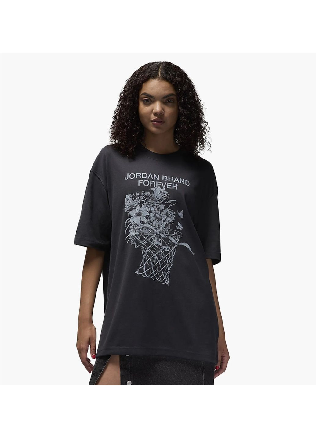 Футболка женская WomenS Oversized Graphic T-Shirt Black Air Jordan - (365961377)