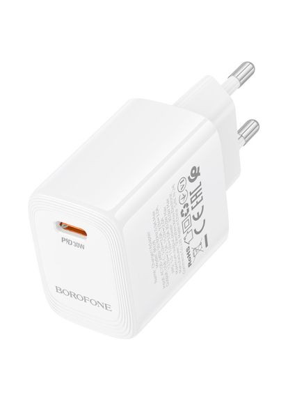 Зарядний пристрій (6941991120299) Borofone BN28 Fuente USB-C PD30W White (370015466)