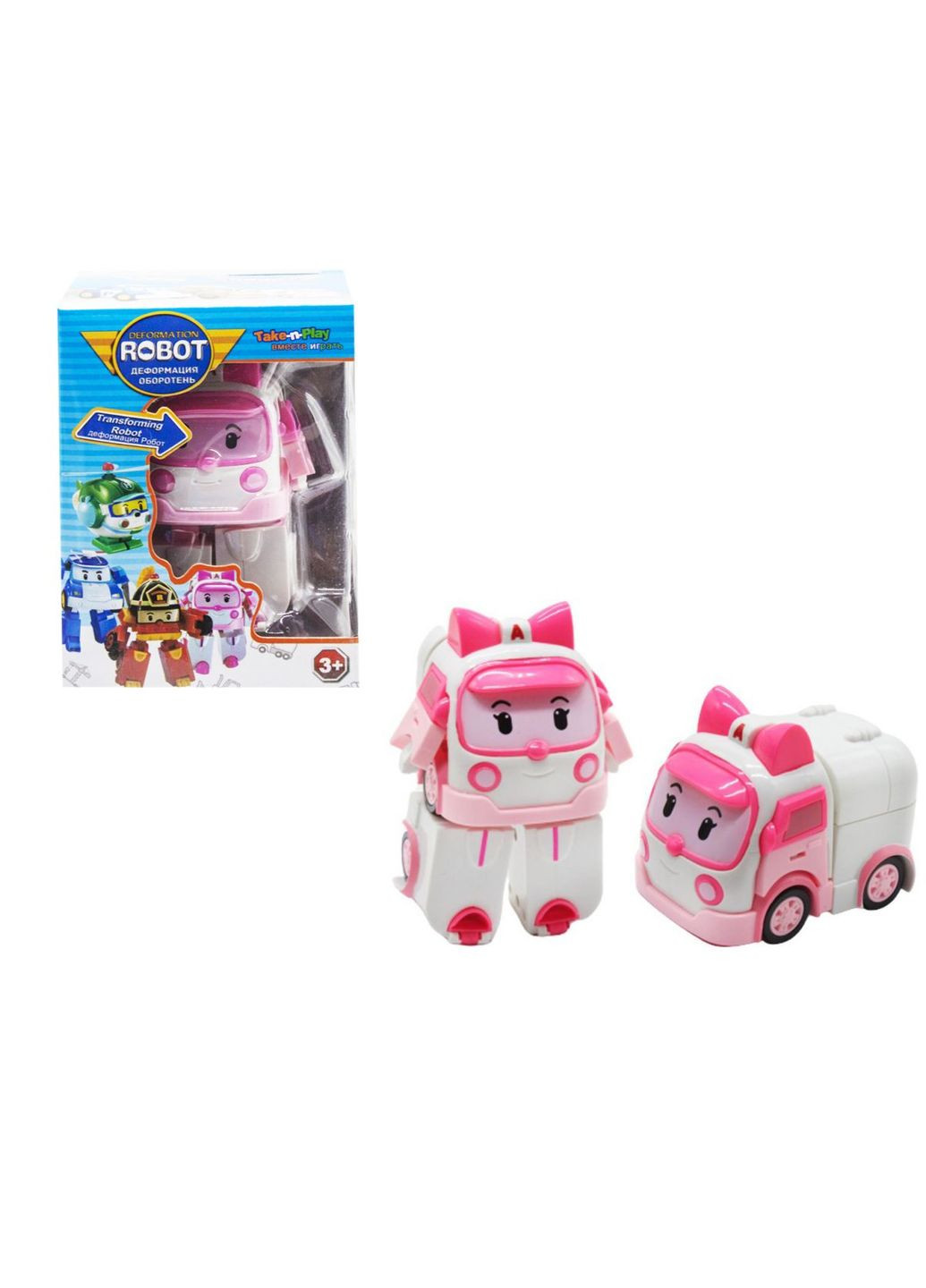 Трансформер "Робокар Поли: машина швидкої допомоги Ембер" MIC (297365094)