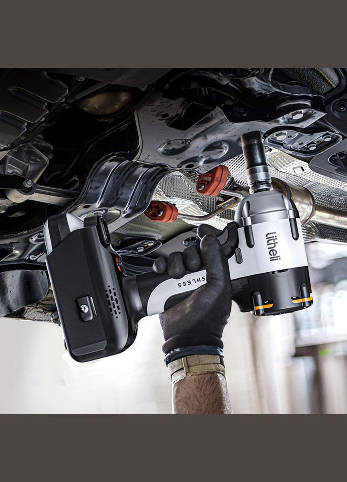 Акумуляторний ударний гайковерт безщітковий, живлення від павербанку (УМБ Power Bank 12500 mAh, 45 W, 2А в комплекті) Litheli (353503483)