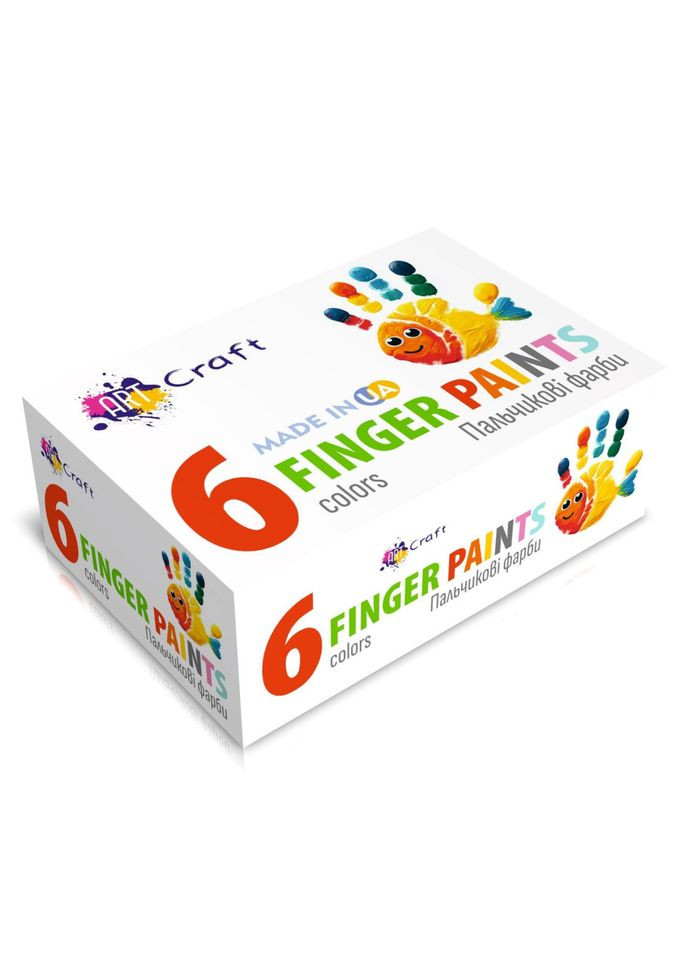 Набір пальчикових фарб 5023-AC 6 кольорів по 20 мл Art Craft (305232562)