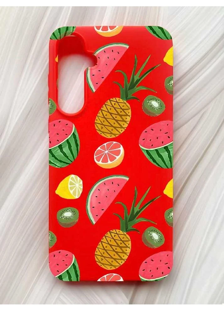 Матовый чехол на Samsung Galaxy A55 (A556) Фруктовый микс (принт 347) Creative (355395225)