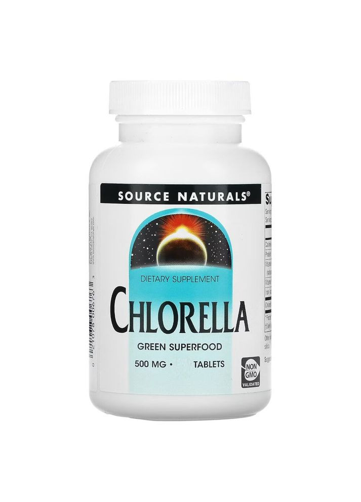 Натуральна добавка Chlorella, 100 таблеток Source Naturals (333993551)