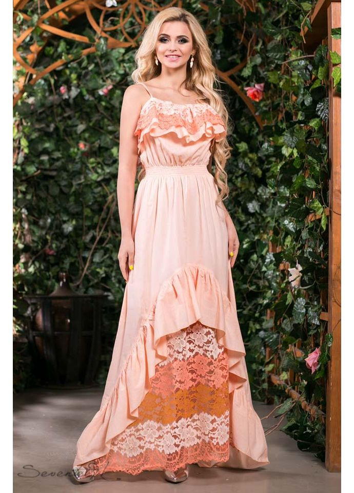 Персикова сукня 626.1412 Seventeen