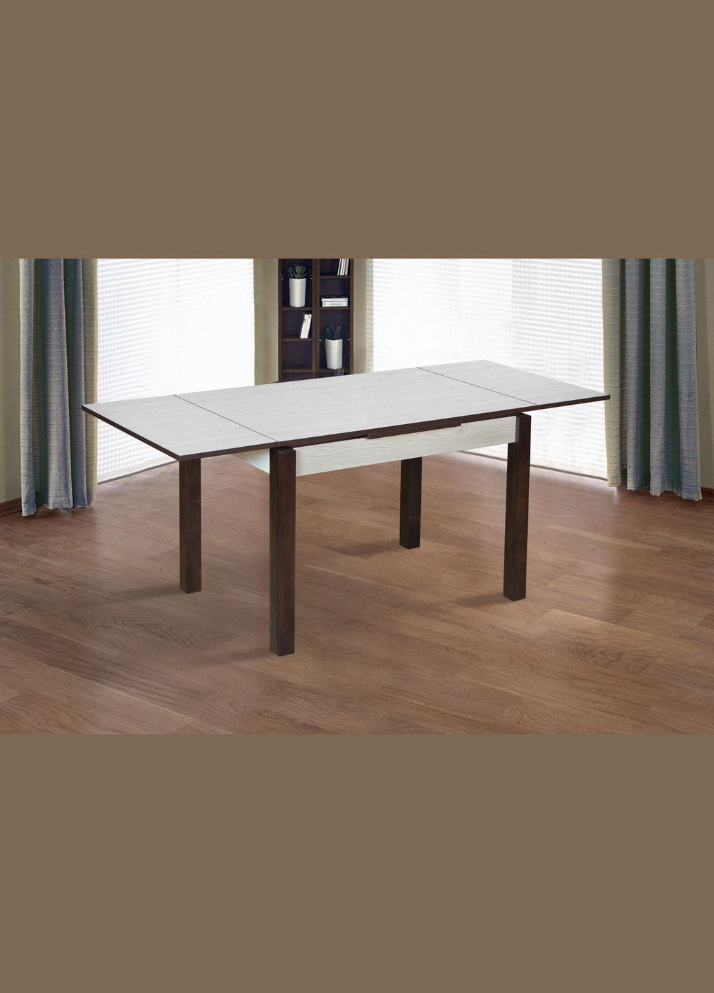 Стіл обідній розкладний Марсель 1100 Венге/Аляска WL (10000084) Fusion Furniture (341525440)