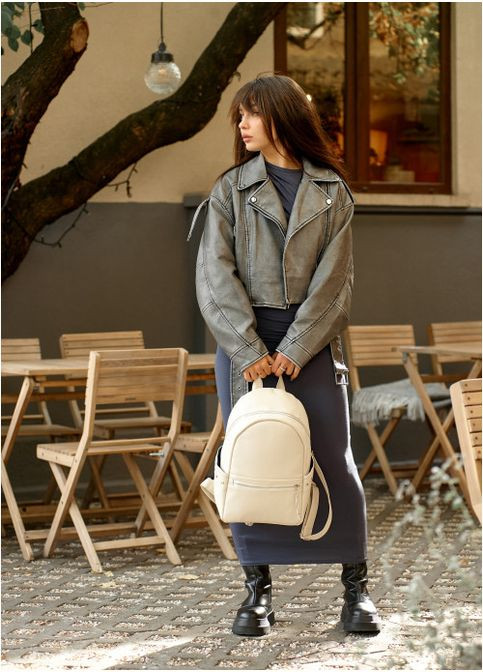 Жіночий рюкзак Dali BPS молочний Sambag (302519297)