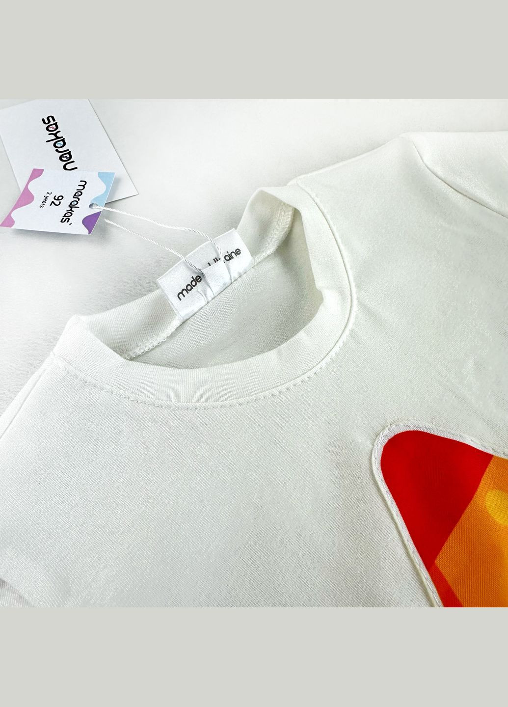 Молочная летняя футболка летний 3-ts-c-12-1-062431 Marakas