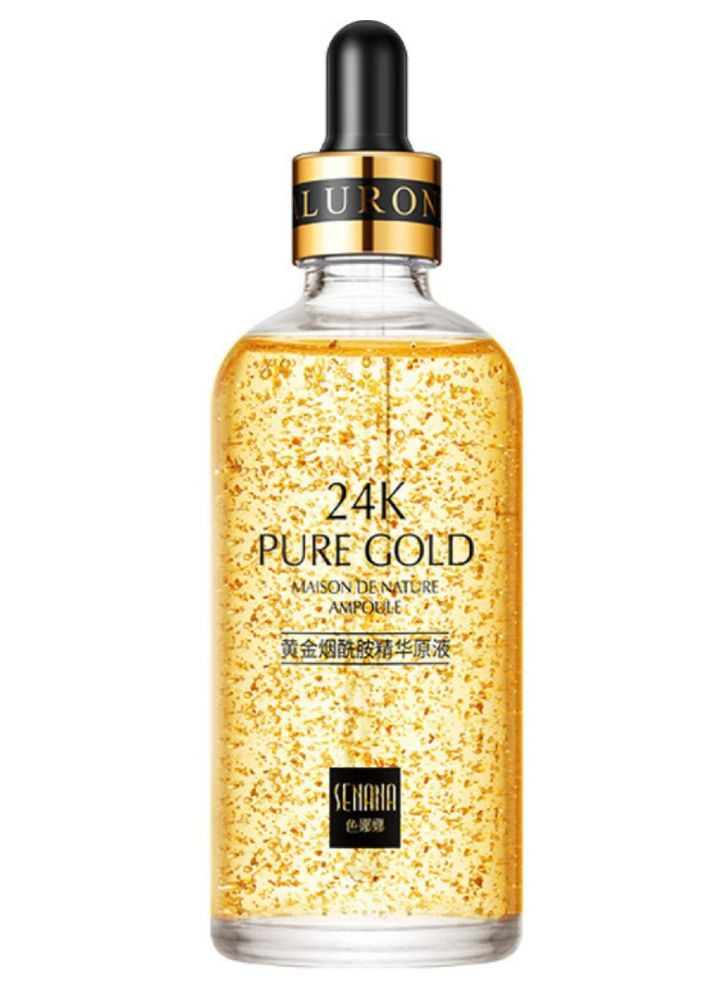 Многофункциональный эликсир для лица с частицами 24K золота для сияния и улучшения состояния кожи 24K Gold 15ml Senana (361865879)