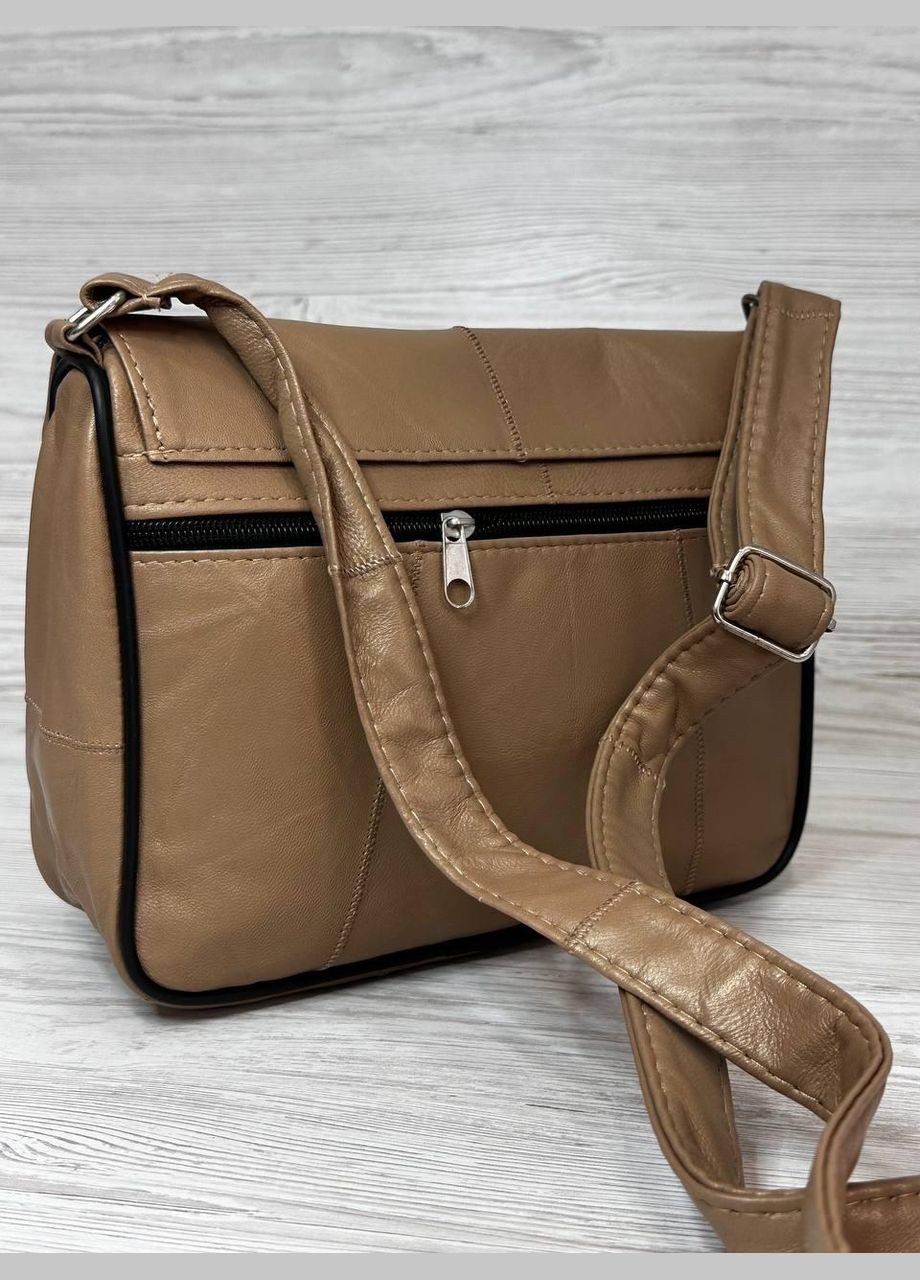 Женская сумочка коричневая натуральная кожа 104060 No Brand (326738351)