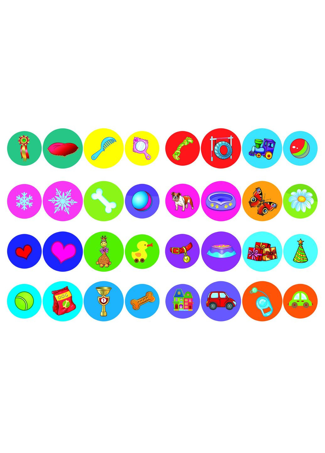 Перші розмальовки з кольоровим контуром для малюків. Милі песики.32 великі наліпки Кристал Бук (316082091)