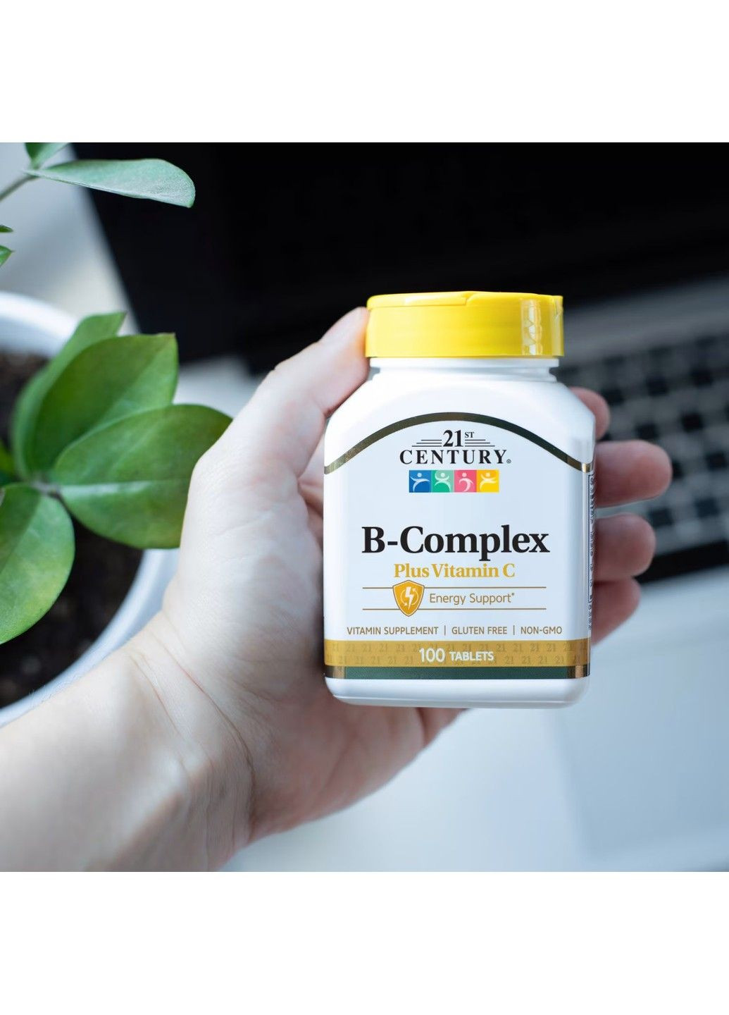 Комплекс вітамінів групи B з вітаміном C, 100 таблеток 21st Century (347599952)