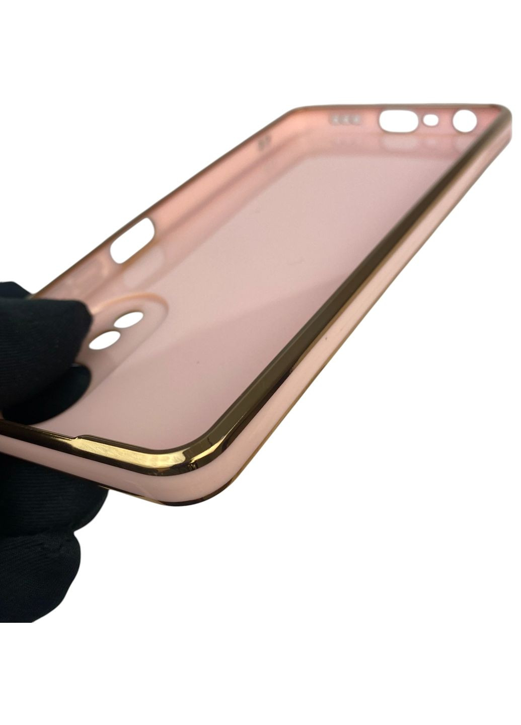 Чохол для A58 (4G) з кільцем MagSafe із золотою окантовкою на оппо а58 пудровий gs1 Oppo (366235262)