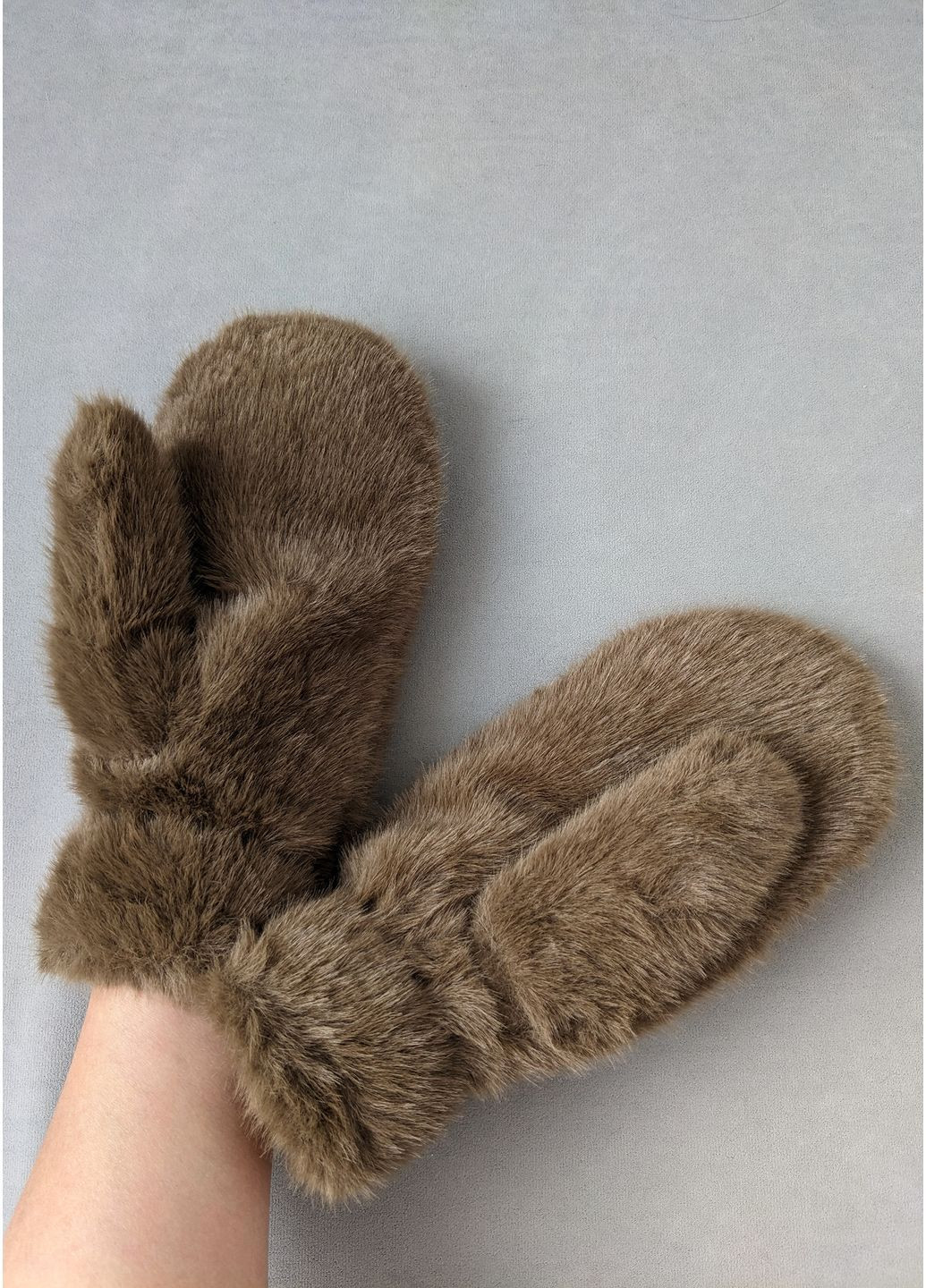 Утепленные меховые перчатки для зимы InFashion Рукавиці (369924139)