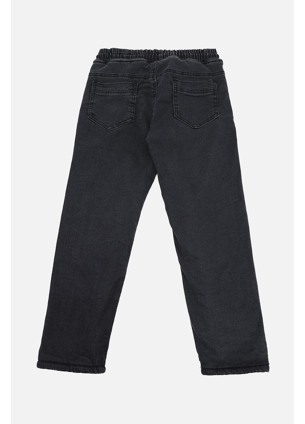 Черные зимние джинсы carrot для мальчика цвет черный цб-00286571 Gocer
