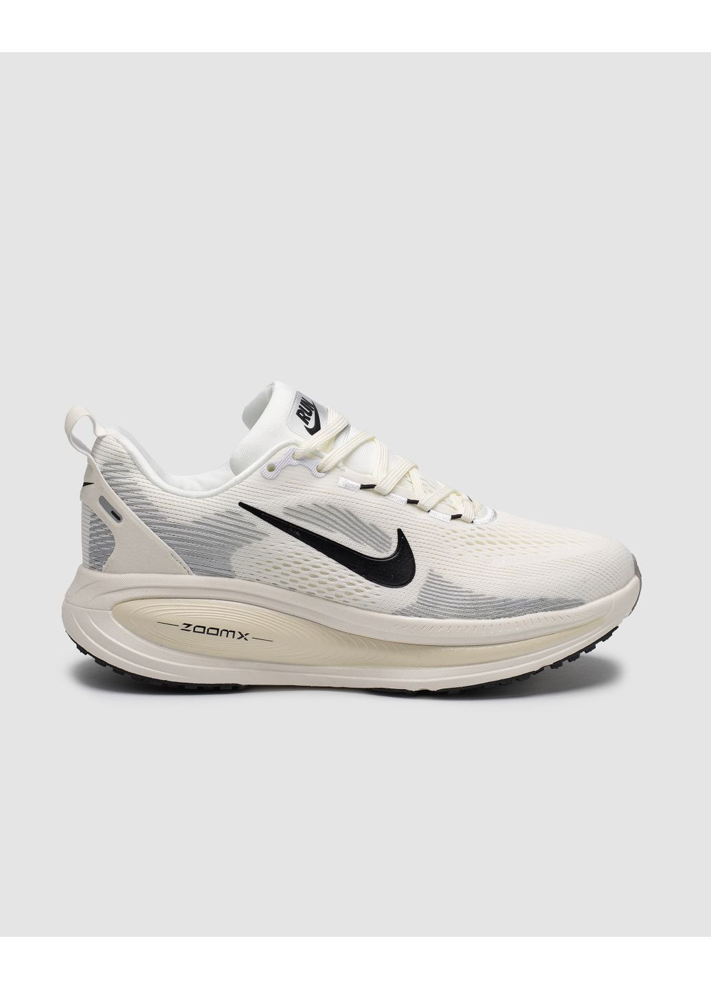 КРОССОВКИ ЖЕНСКИЕ NIKE ZOOM VOMERO 18 SUMMIT WHITE / BLACK / COCONUT MILK НАЙК АИР ЗУМ ВОМЕРО 18 No Brand чёрные демисезоны (367169558)