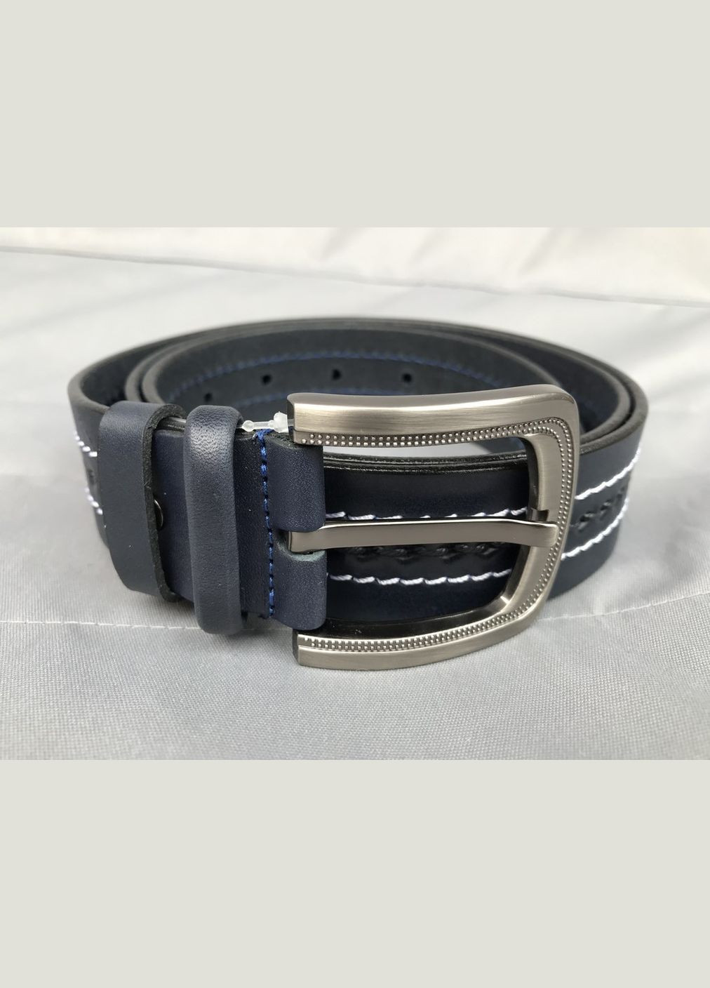 Ремень мужской кожаный 172/1р/10 (130 см) Темносиний Sergio Torri (308859520)