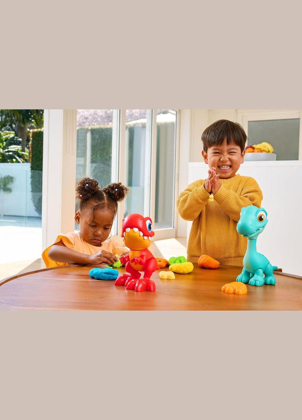 Игровой набор с динозавром Бронтозавр и тестом для лепки Smashers Junior Dino Dig Large Egg Brontosaur Zuru (338426063)