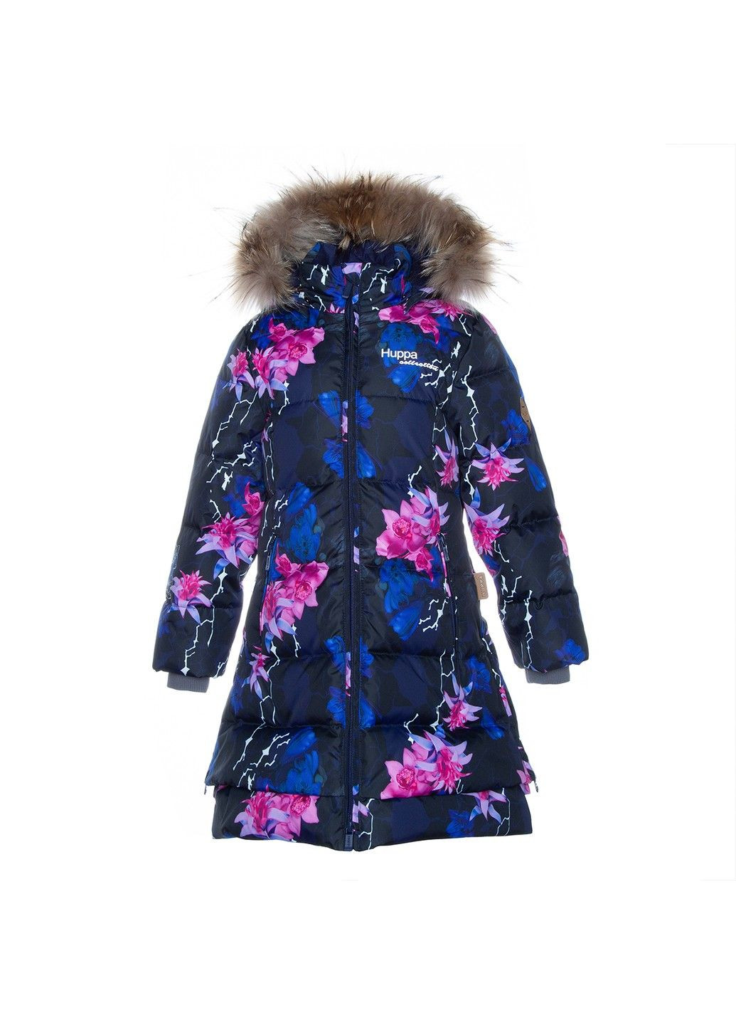 Синє зимнє Пальто-пуховик ROSA 1 Huppa