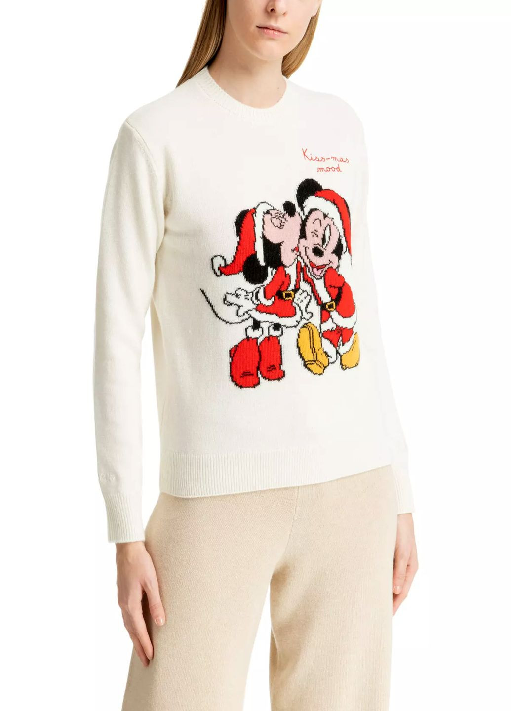 Молочный зимний свитер MC2 Saint Barth