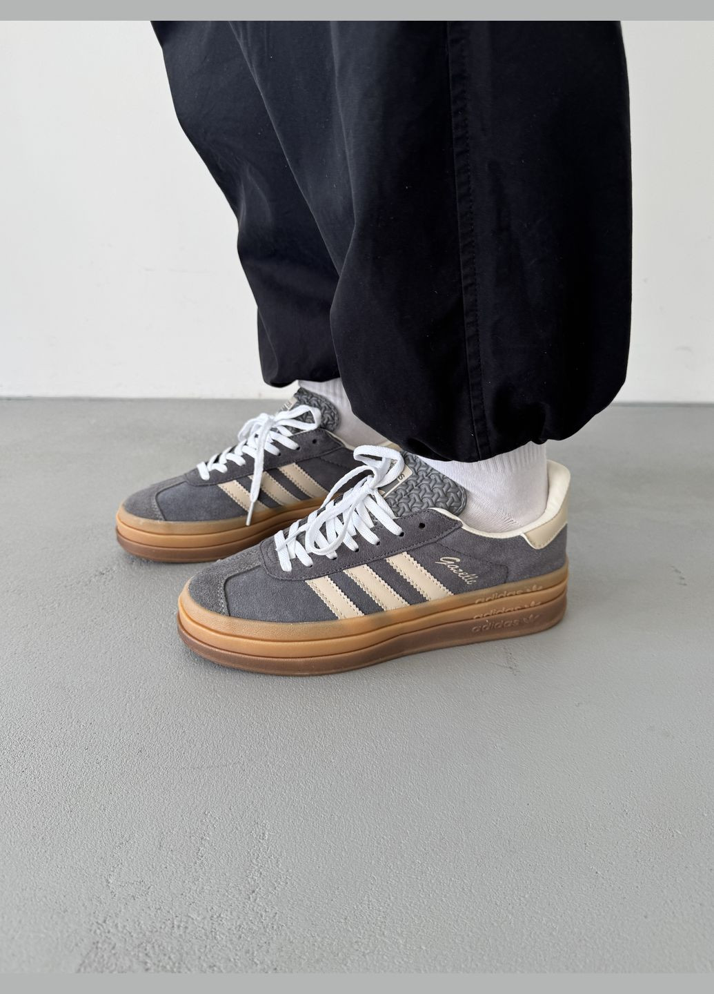 Кросівки жіночі Adidas Gazelle beige | Адідас Газель бежеві No Brand бежеві демісезони (316231456)