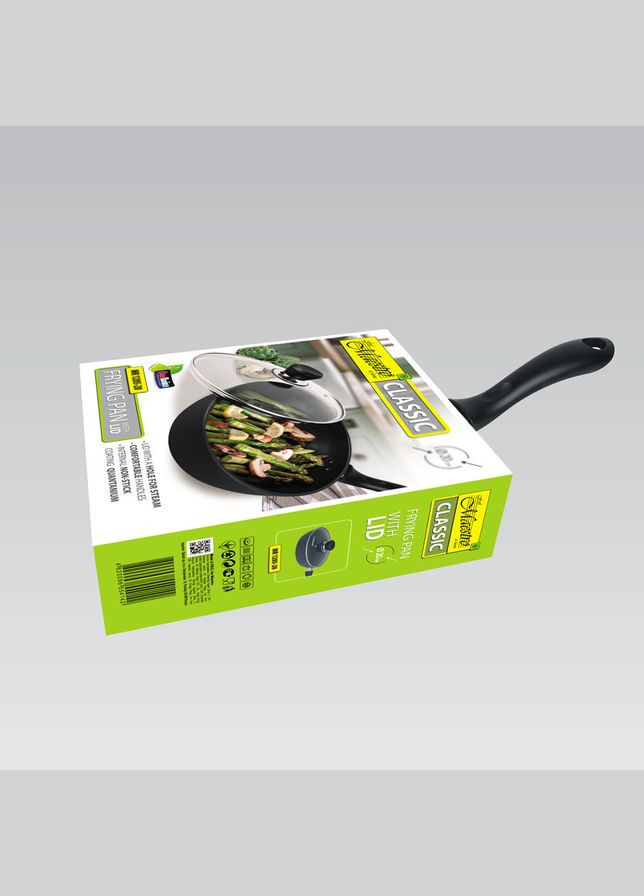 Сковорода с антипригарным покрытием и стеклянной крышкой 20 см (MR-1205-20) Maestro (334005618)