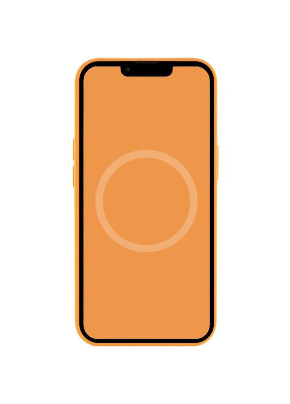Чохол Silicone case (AAA) з Magsafe та анімацією для Apple iPhone 13 Pro Max (6.7") Оранжевий Epik (372499690)