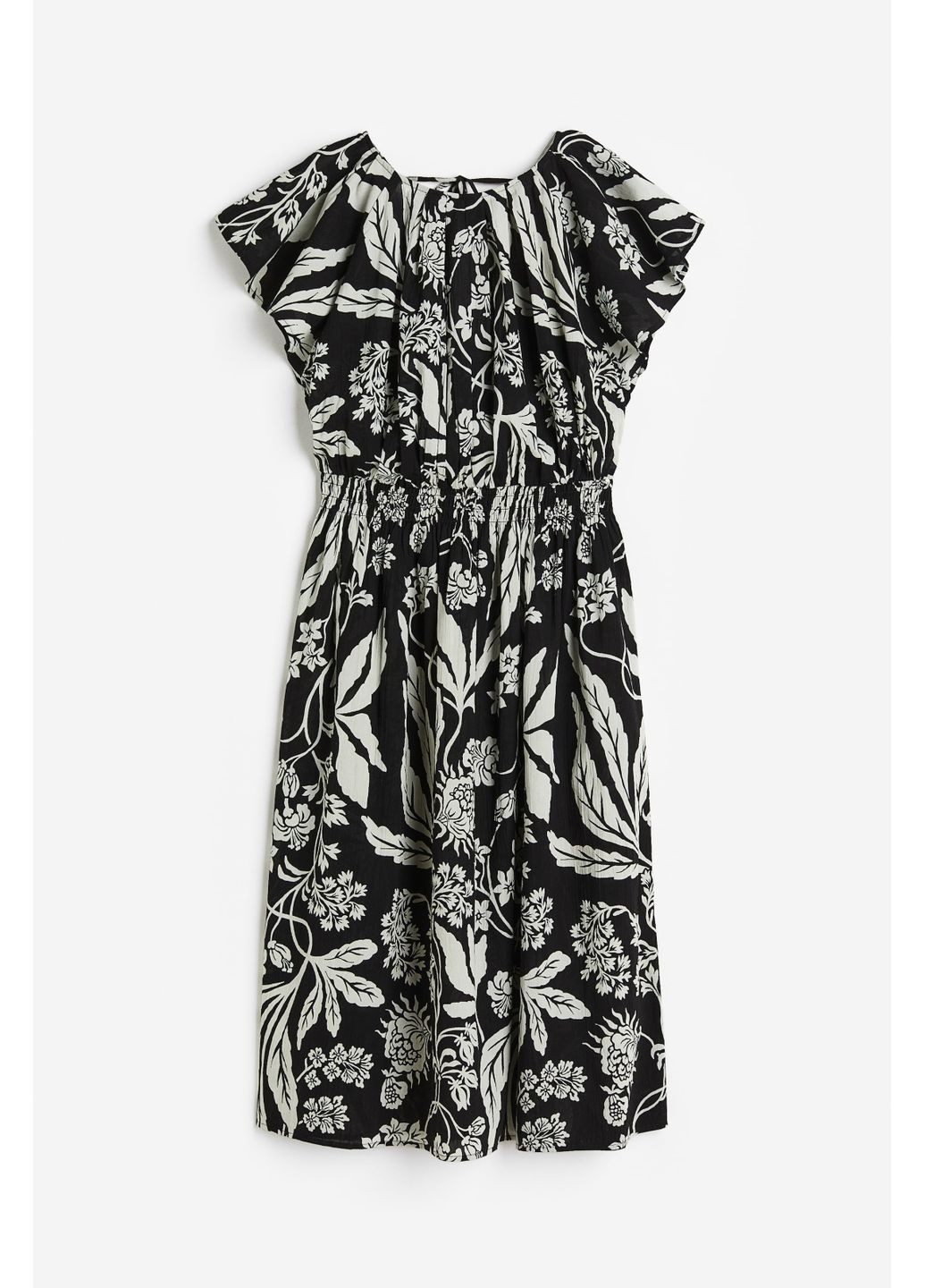 Бежева повсякденний плаття, сукня H&M з квітковим принтом