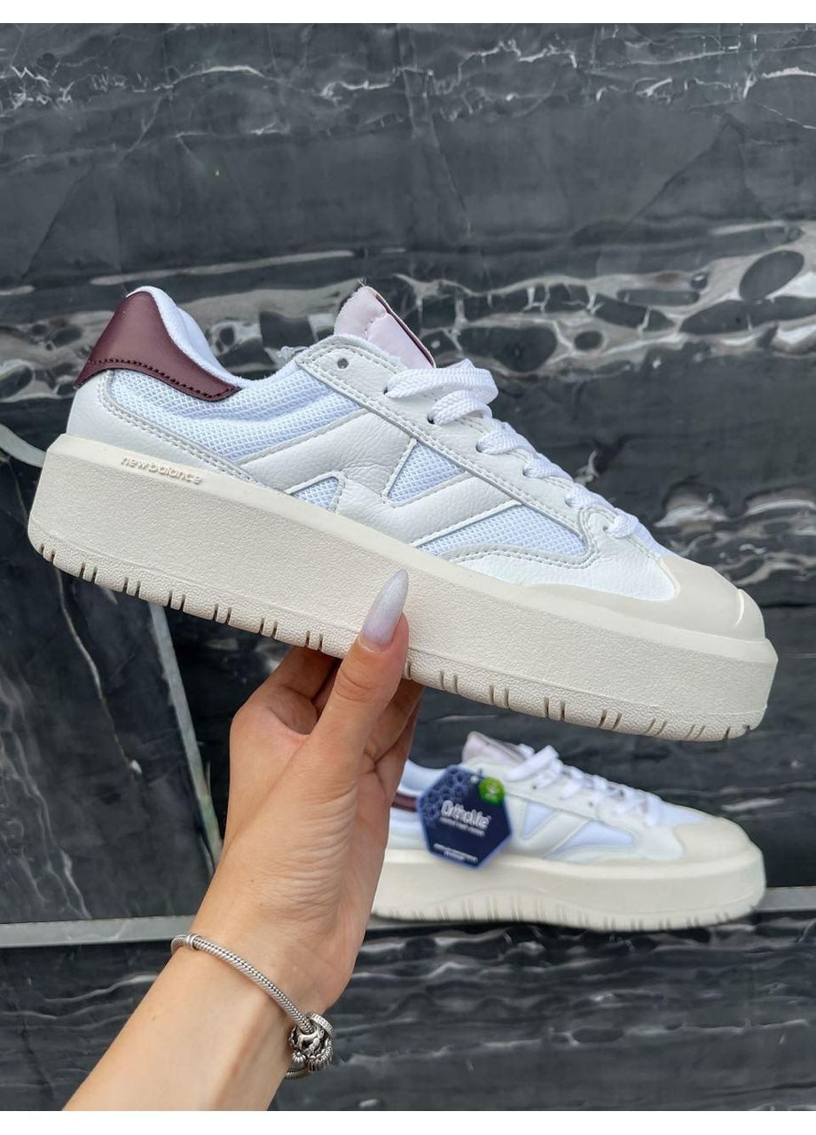 Белые демисезонные кроссовки мужские new balance ct 302 white brown нью беланс ct302 No Brand