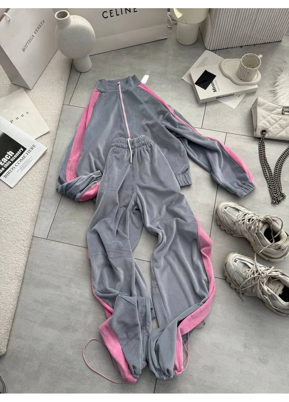 Жіночий велюровий костюм No Brand (384666685)