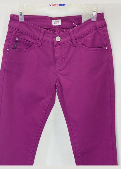 Фуксия кэжуал демисезонные каррот брюки Armani Junior
