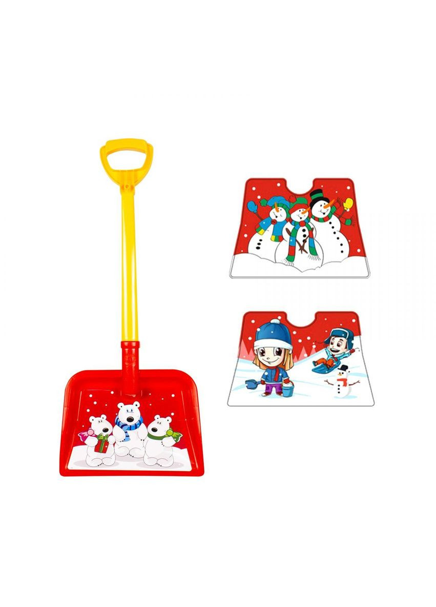 Лопатка дитяча, велика, з малюнком (червона) Пластик (3398) ТехноК (362426212)