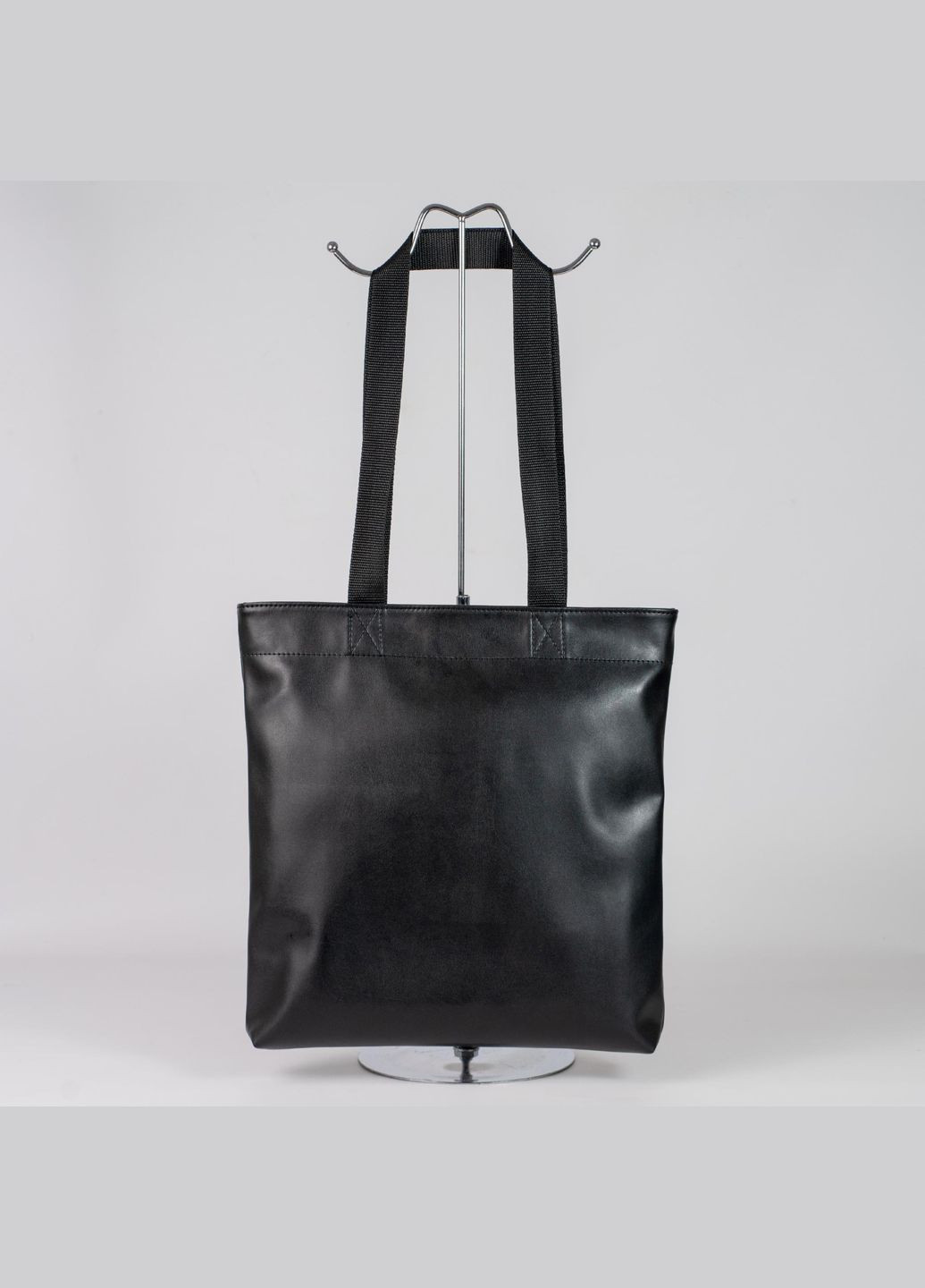 Сумка жіноча Шопер функціональна чорна з екошкіри NIUNIU (331111615)