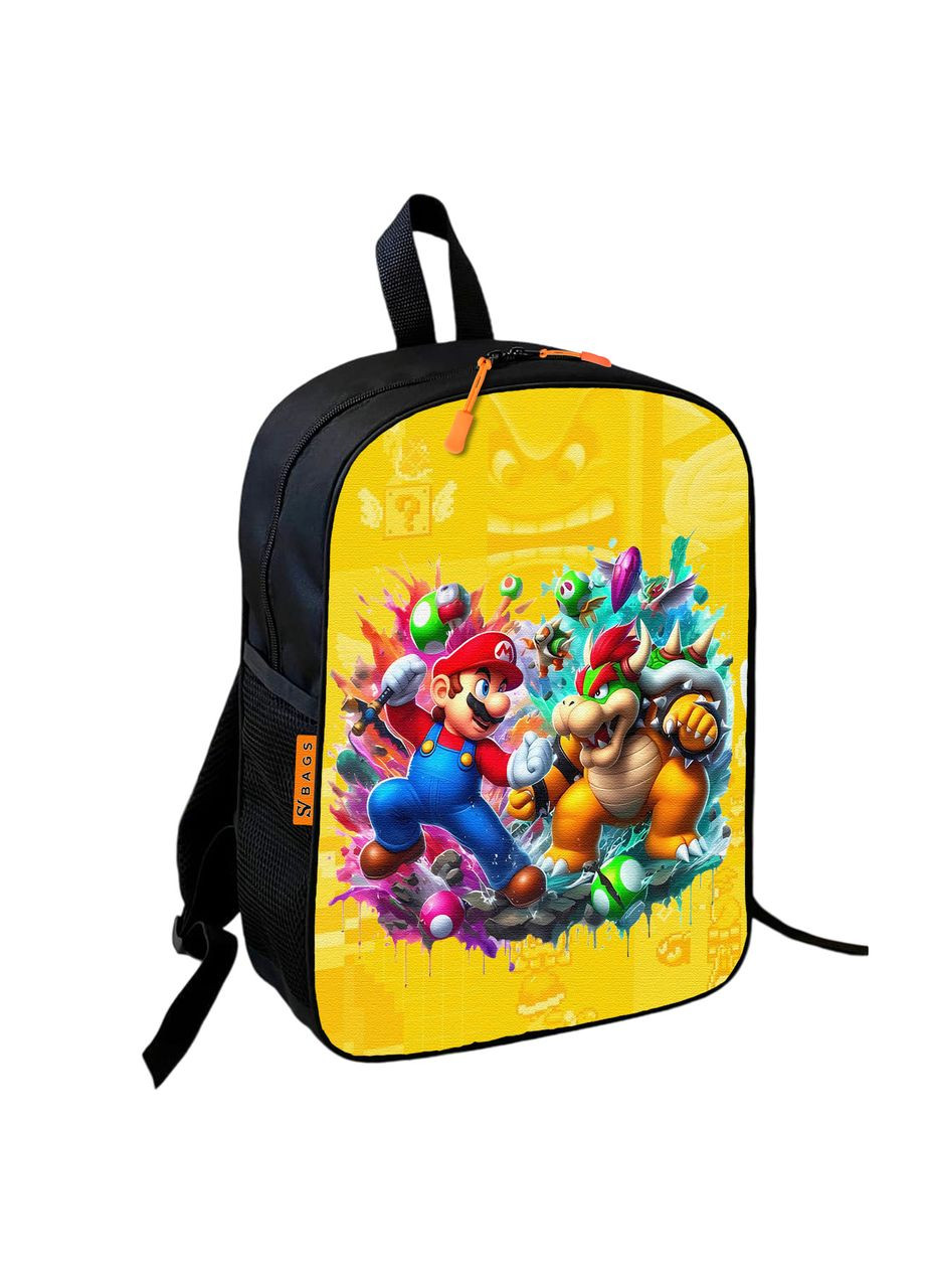 Рюкзак школьный детский 36х27см " Super Mario" с принтом для мальчика Марио (306438333)