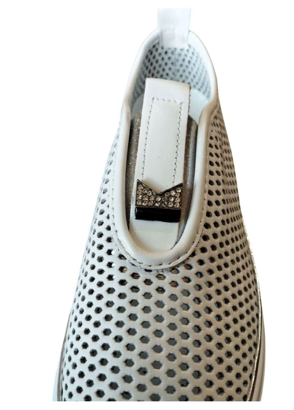 , Мокасини жіночі з перфорацією 37 (24 см) білі Sherlock Soon (327847518)