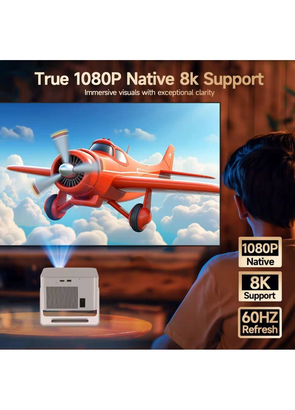 Смарт проектор Белий предварительно настроенный Magcubic HY350 Max (370708128)