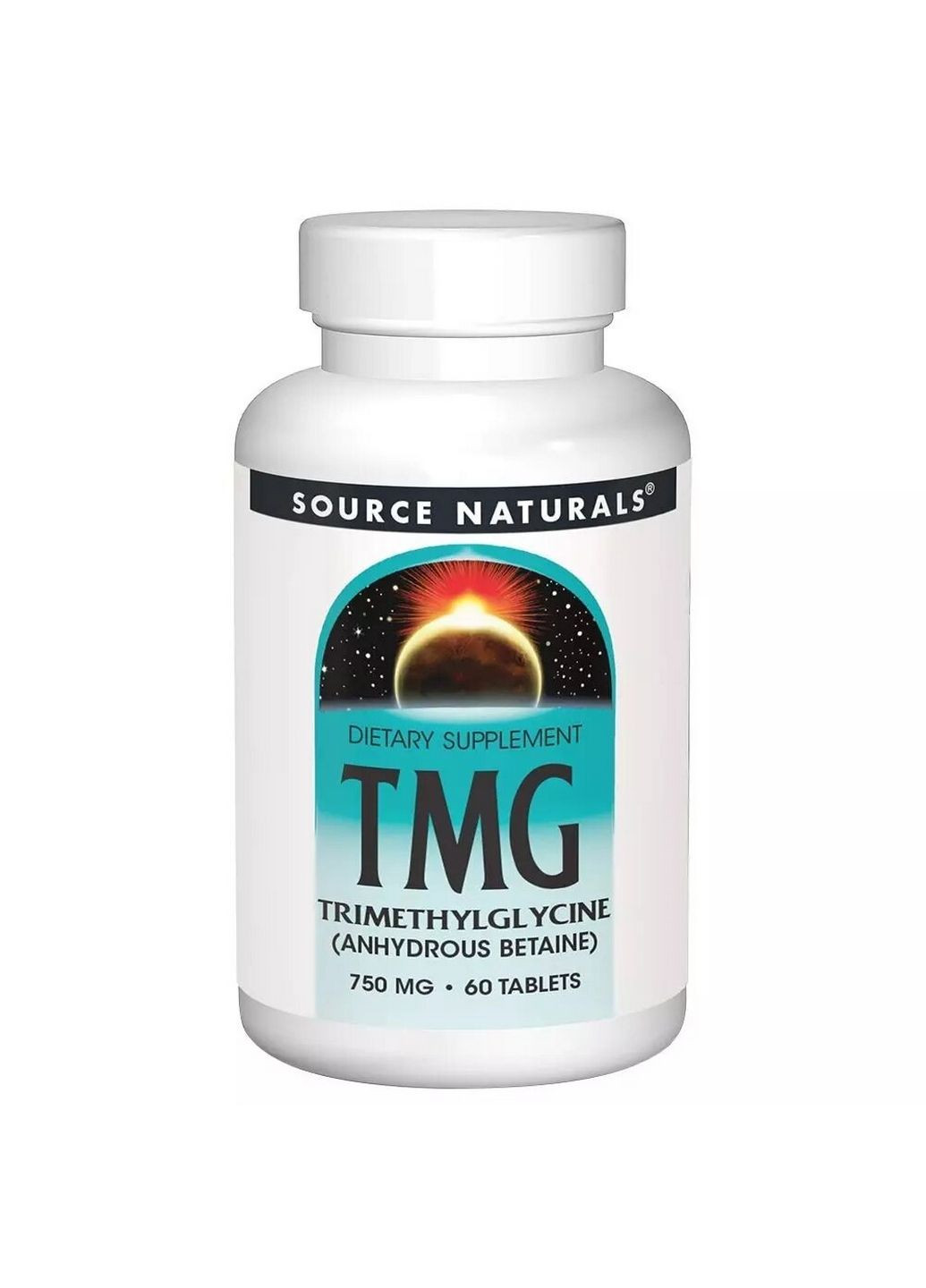 Натуральная добавка TMG 750 mg, 60 таблеток Source Naturals (293340865)