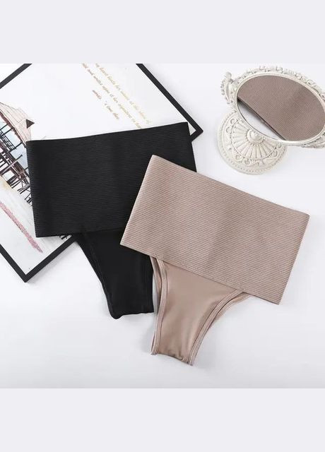 Женские корректирующие трусики Moment бразилиан цвет черный No Brand Момент (315005894)