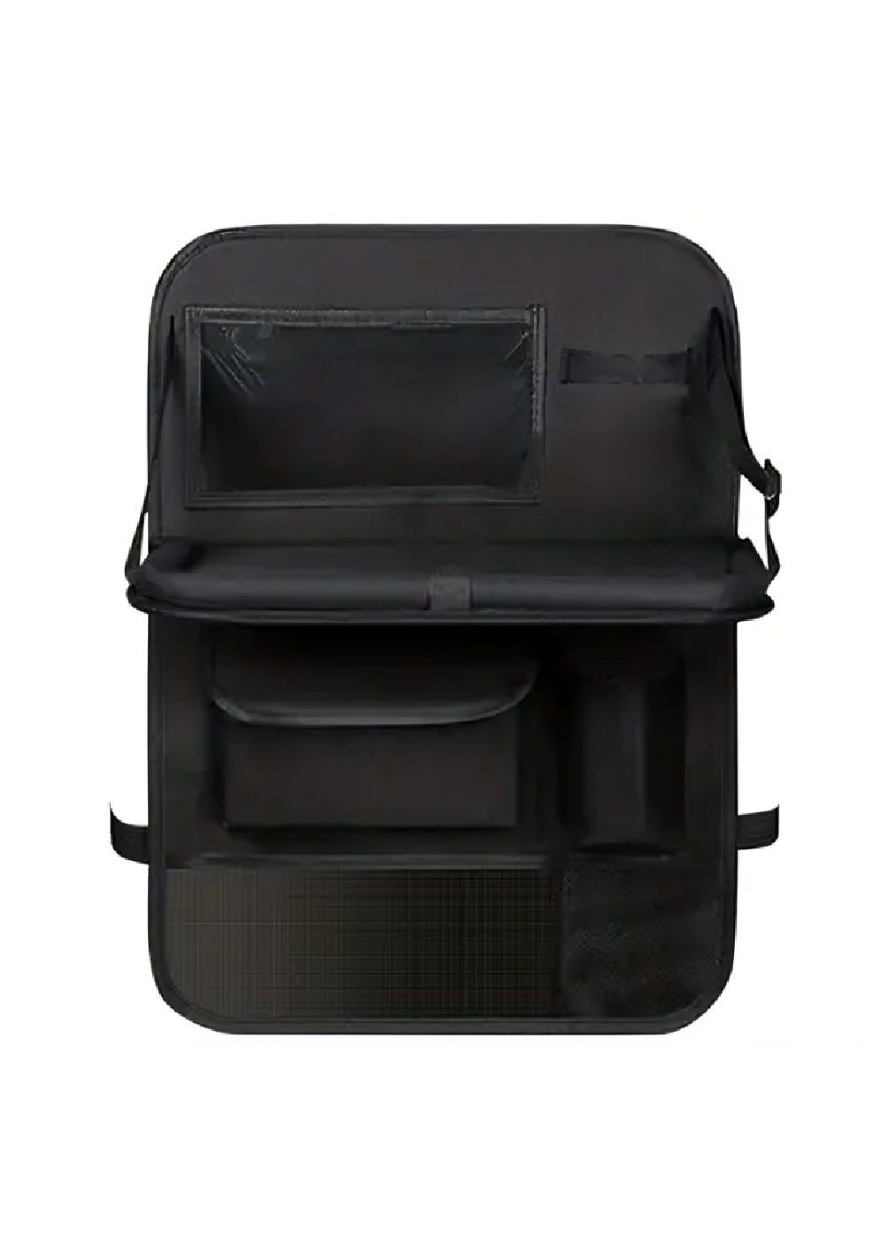 Органайзер накидка з кишенями на спинку сидіння в машину салон автомобіля зі столиком 60х42 см (476888-Prob) Чорний Unbranded (292318337)