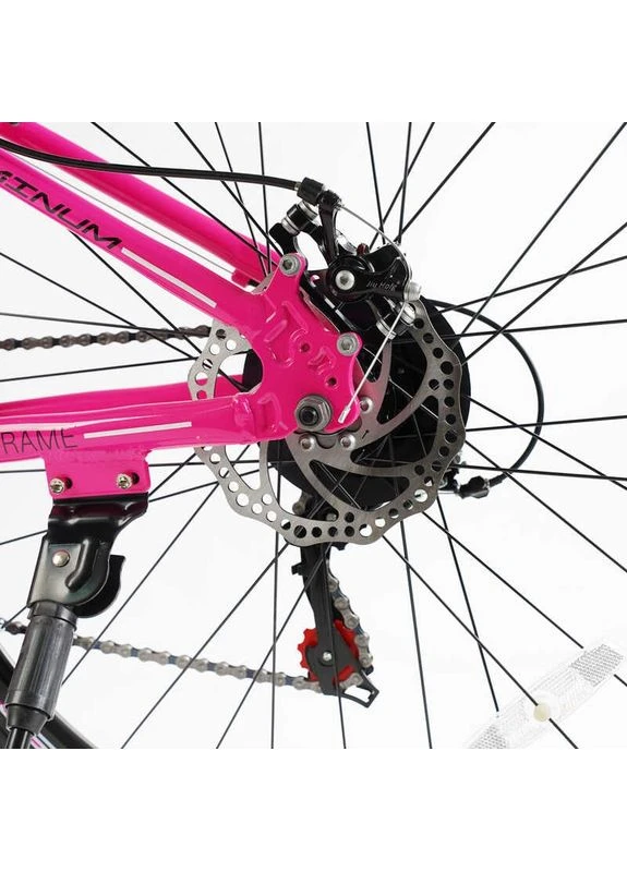 Велосипед Спортивний 27.5 дюймів ELYSIUM LS-507 обладнання Shimano алюмінієва рама 15.5 дюймів 21 швидкість. Pink (165892) Corso (383391095)