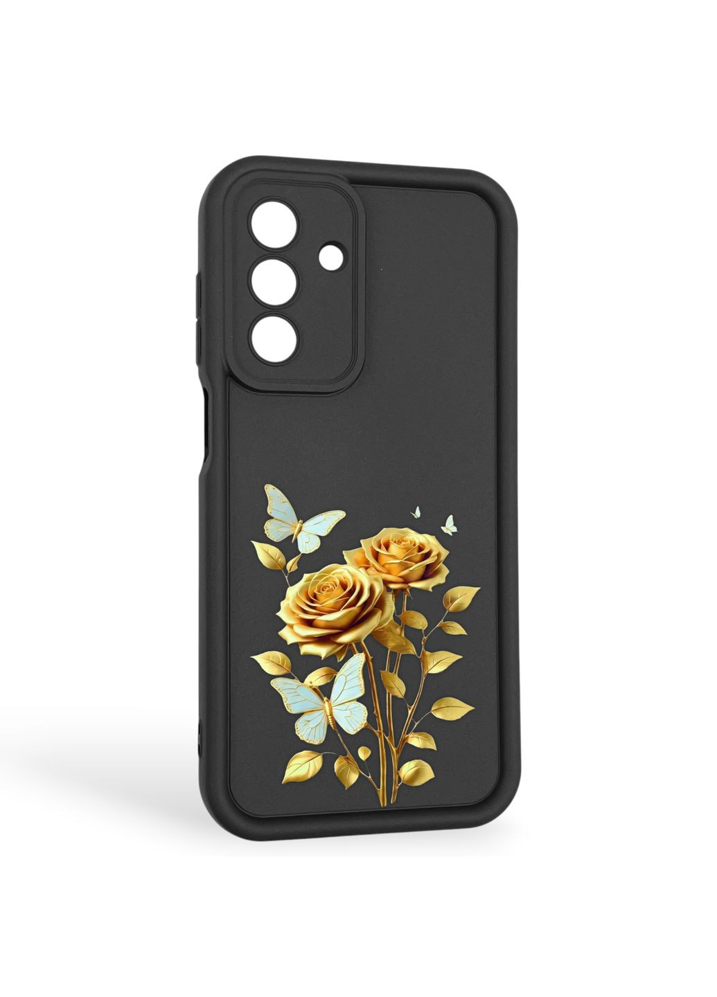 Чехол силиконовый Soft Touch с 3D принтом женским для Galaxy A26 (SM-A266) черный (Полная защита камеры) Samsung (373670696)