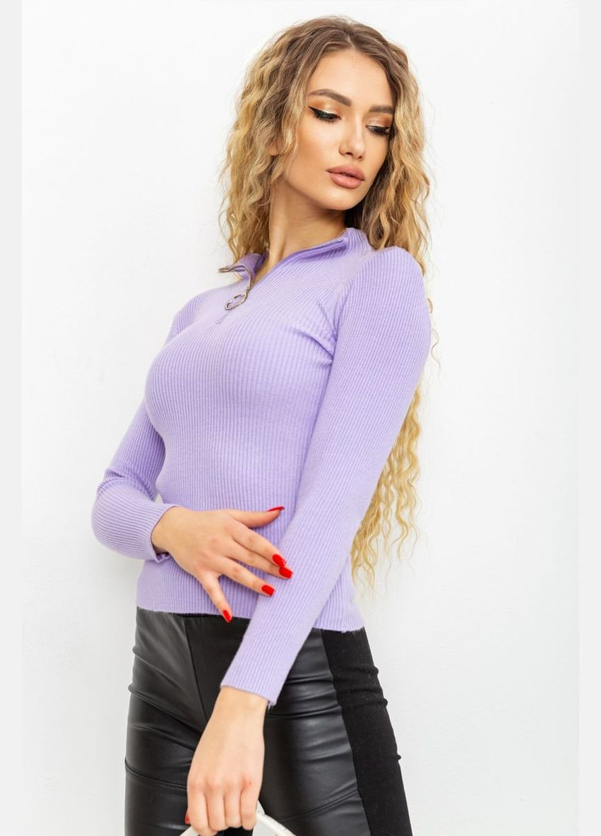 Кофта жіноча на блискавці в рубчик, колір червоний, Ager (288750959)