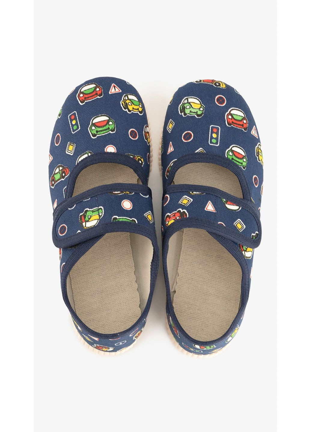 Капці для хлопчика 0222 Сині машинки shop (2000999313530) Берегиня (362576736)