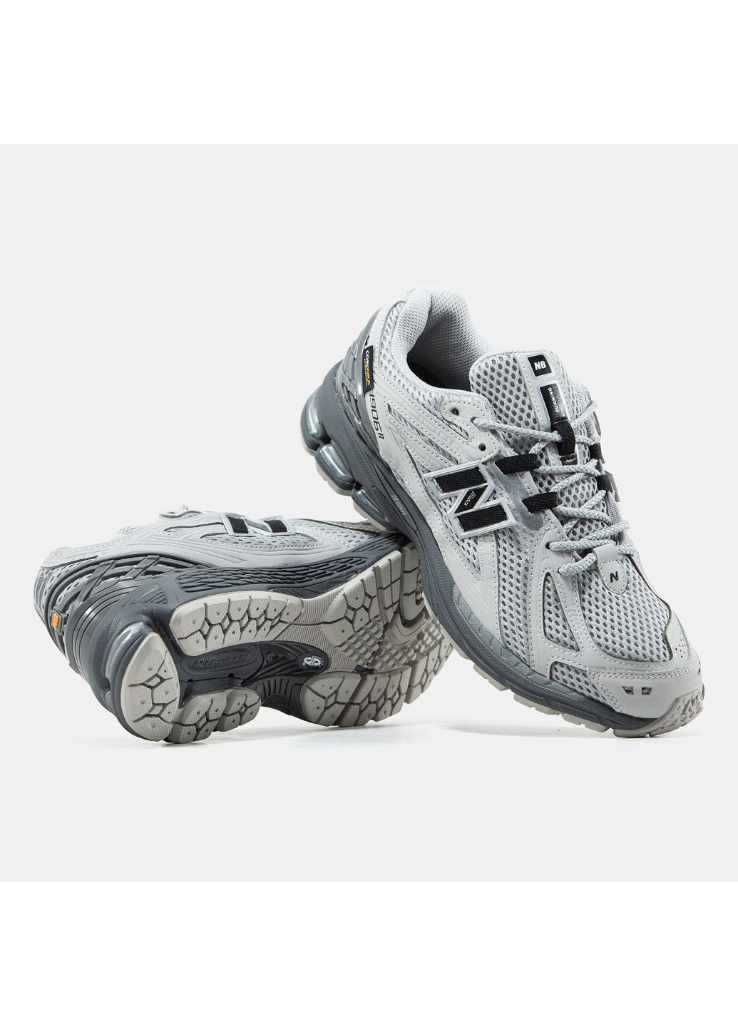 Серые демисезонные кроссовки мужские new balance 1906r grey black cordura | нью беланс 1906 кордура серые No Brand