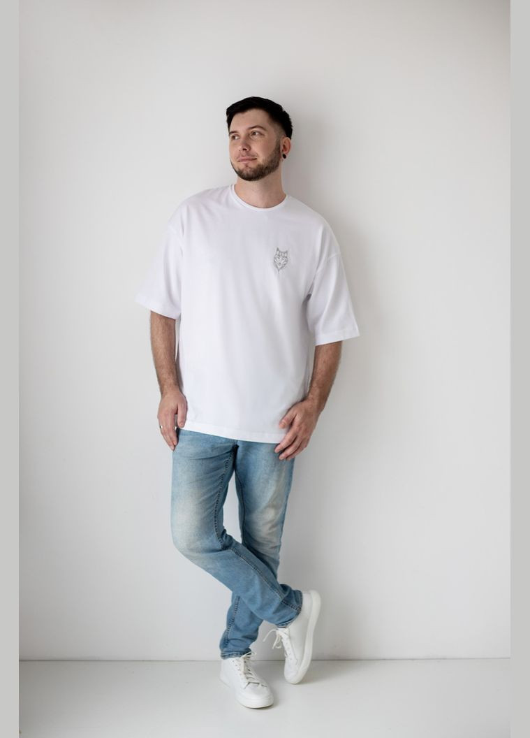 Біла футболка чоловіча 08-4139-167в Авекстекс