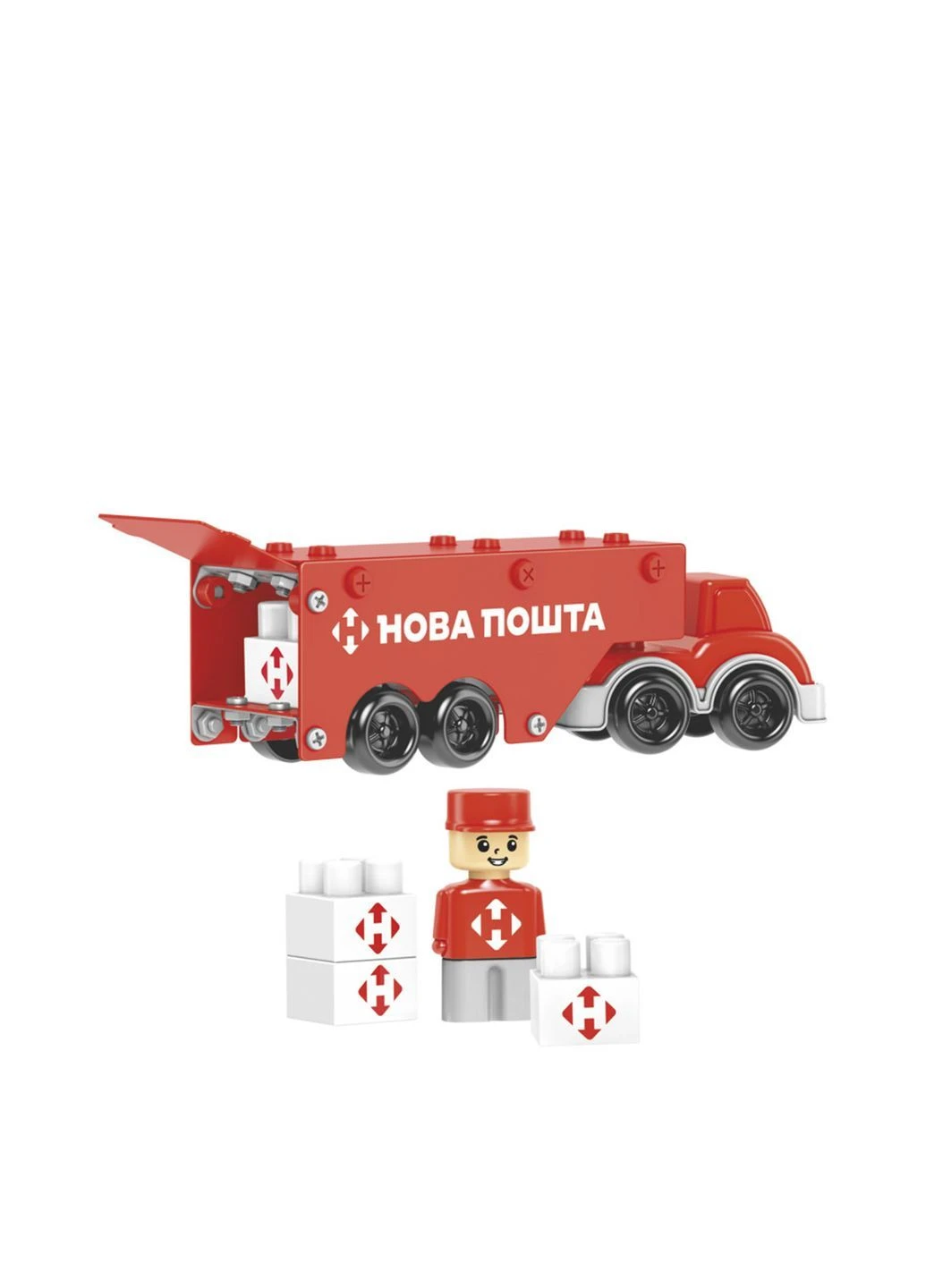 Конструктор металевий Фура Нова пошта колір різнокольоровий TSB-00282346 ТехноК (390471218)