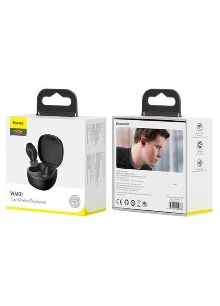 Навушники беспроводные Bowie WM01 True Wireless Earphones NGTW370001 черные Baseus (293346714)