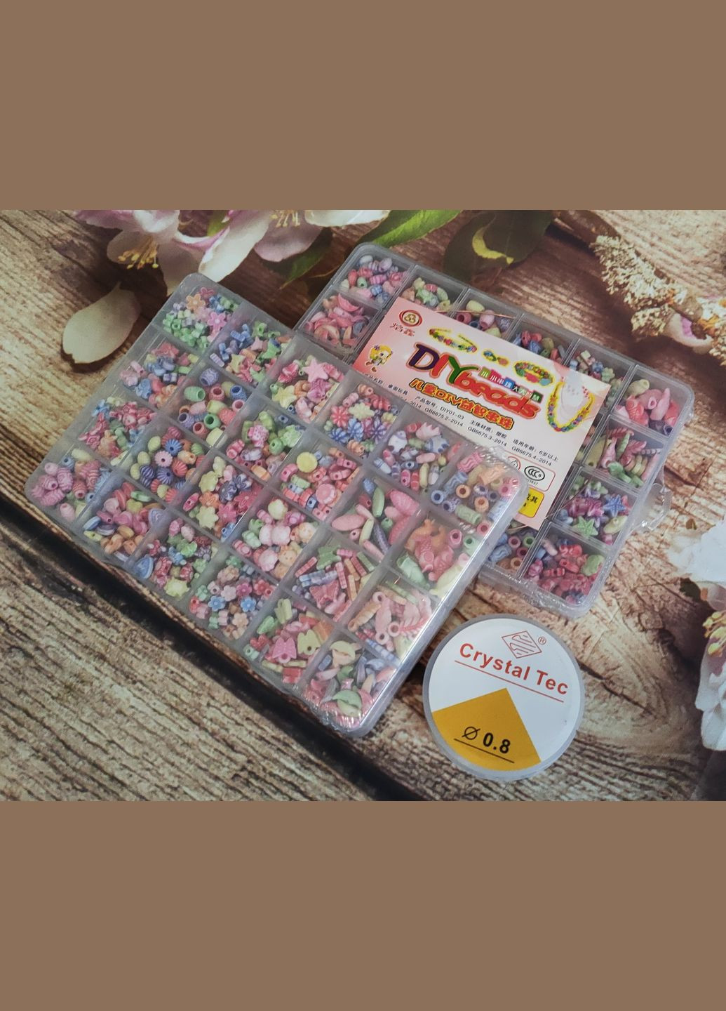 Набор для творчества, бисера для создания браслетов, обручей. No Brand (313399910)