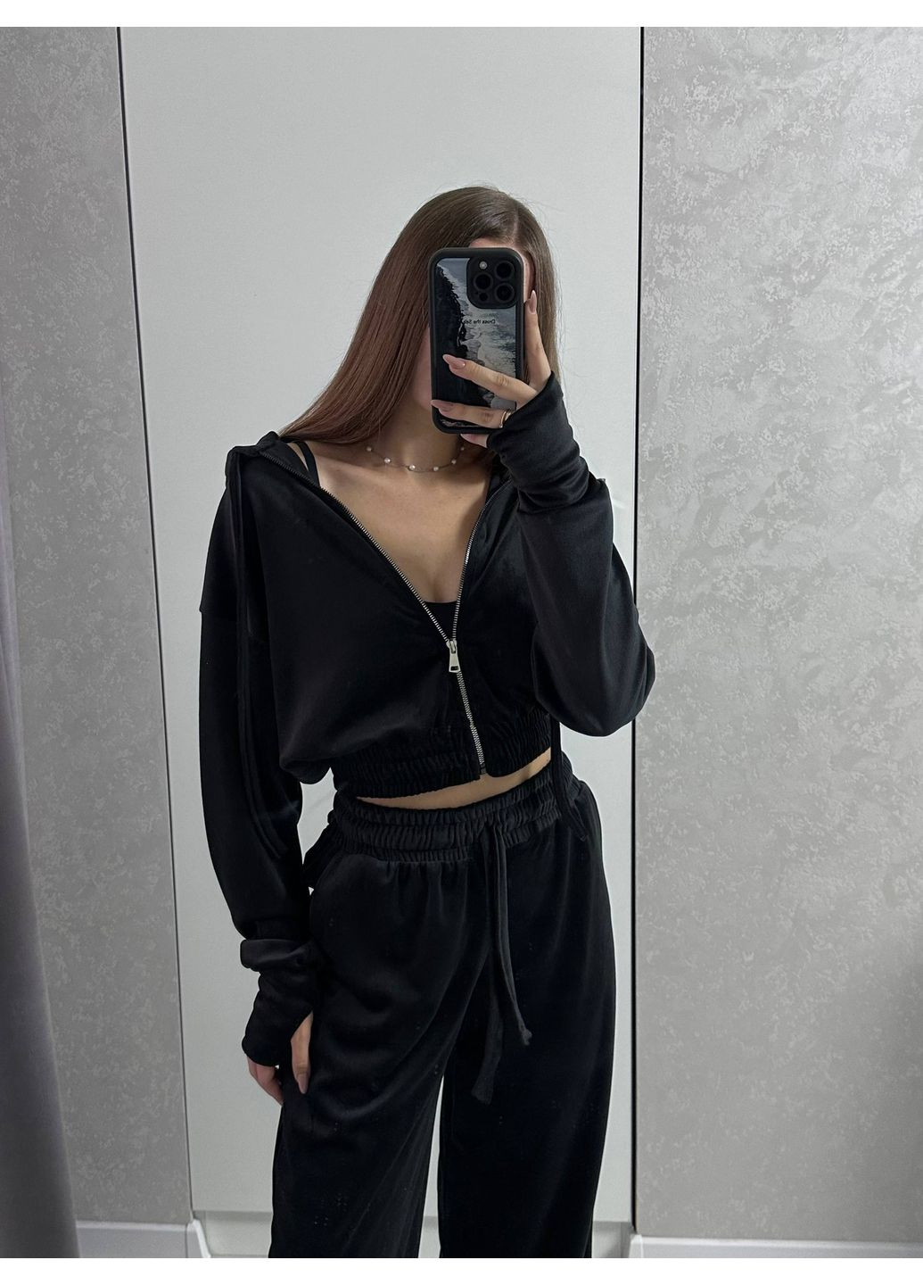 Жіночий велюровий костюм Osoblyva (361230128)